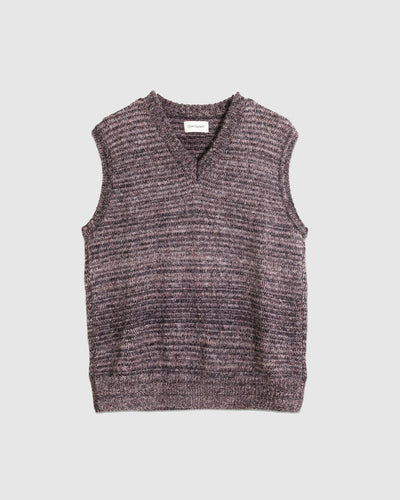 Graves V Neck Vest Stirling Black Multi