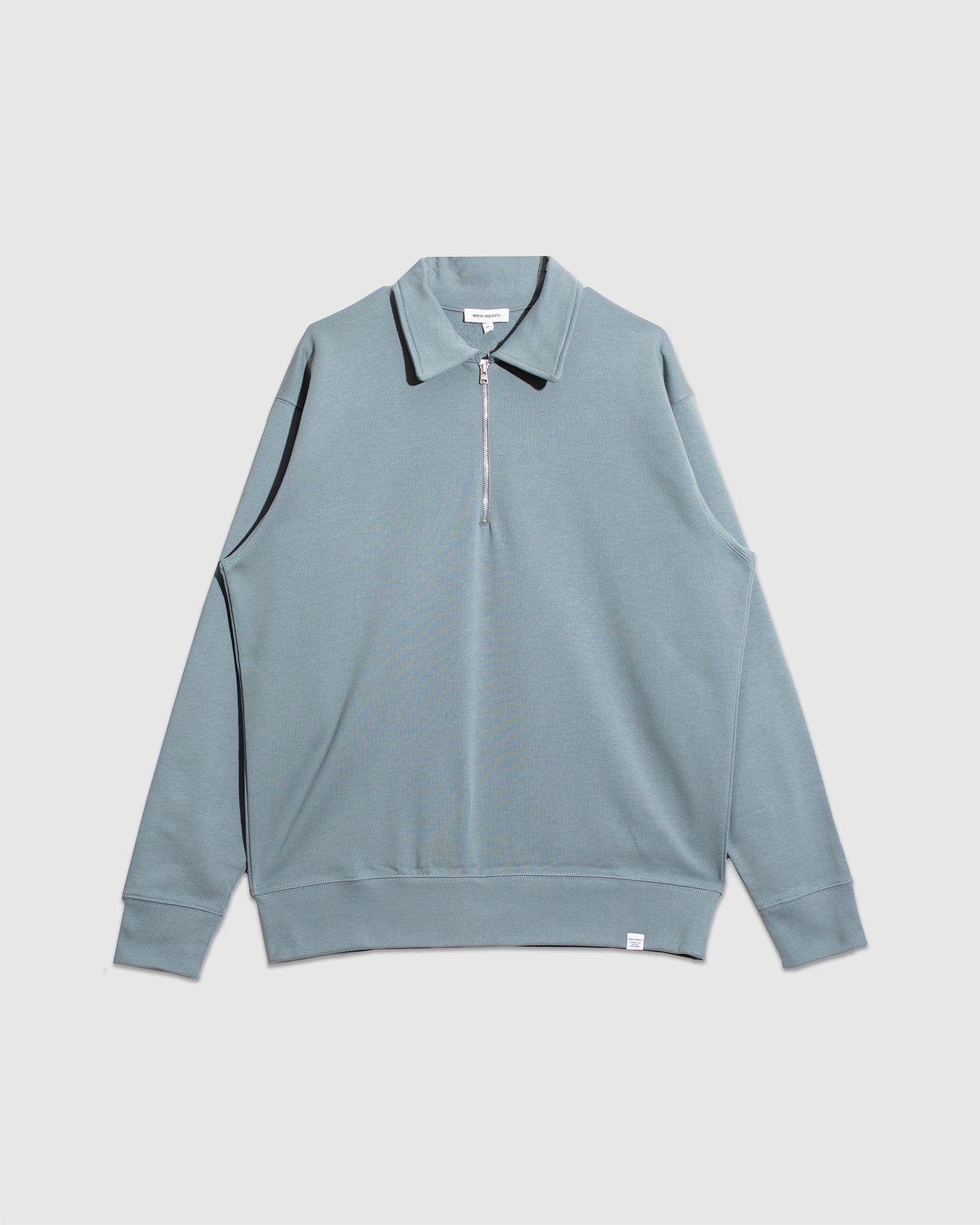Ketel Relaxed Half Zip - Greyish Blue