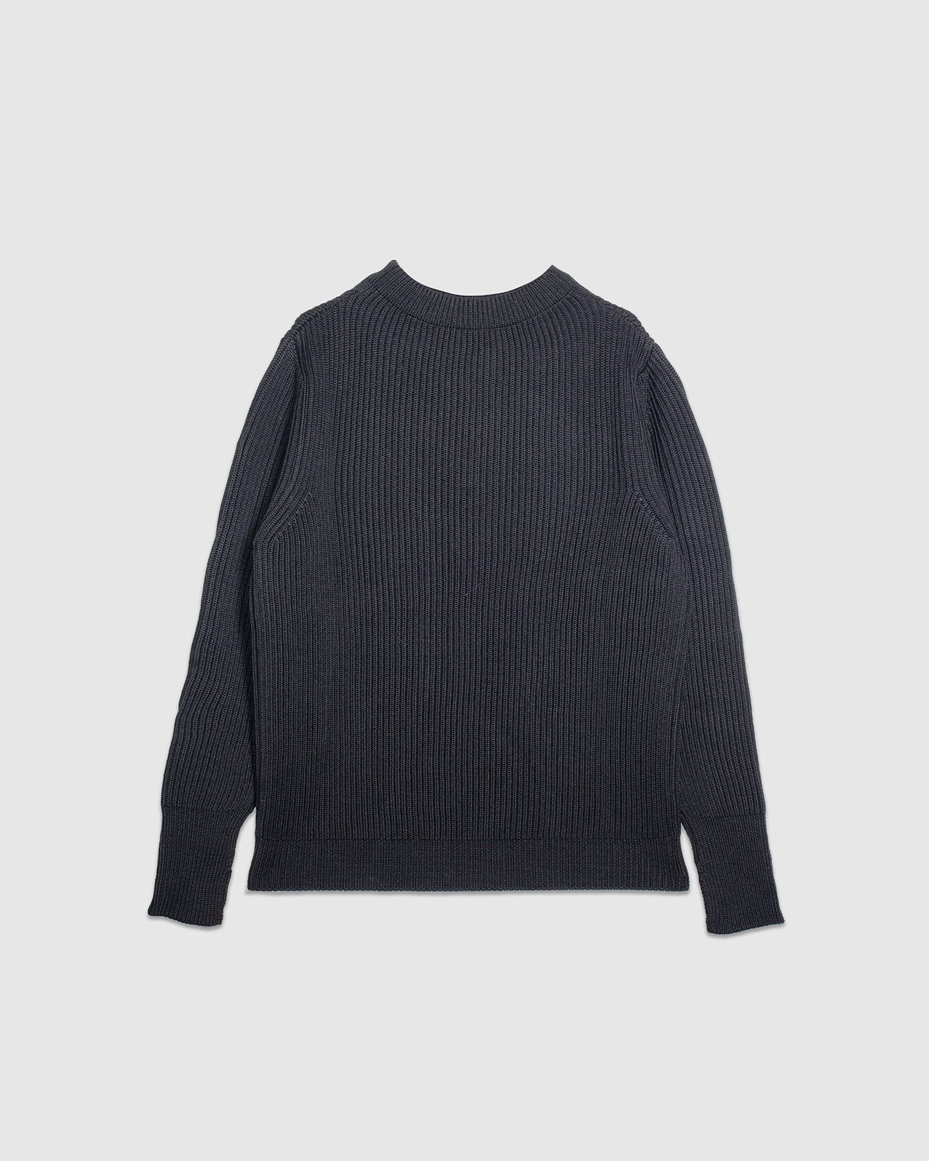 Navy Crewneck Black