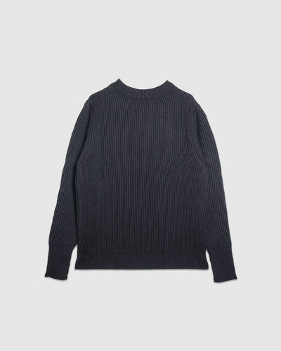 Navy Crewneck Black
