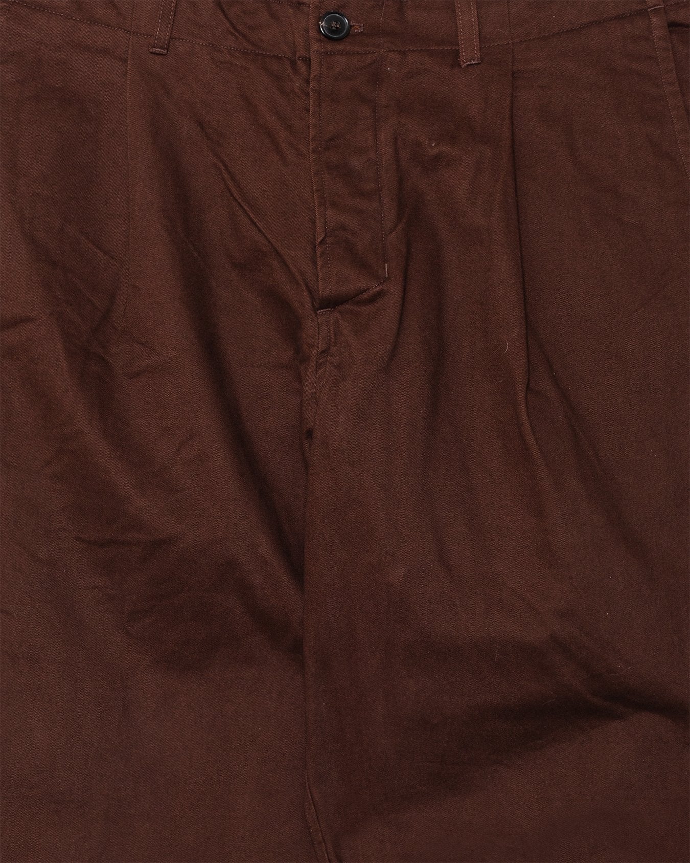Bobby Wide Pleated Trousers Chestnut