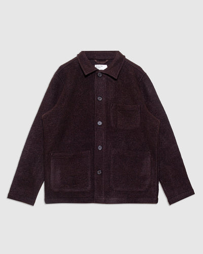 Field Jacket Brown Wool Fleece