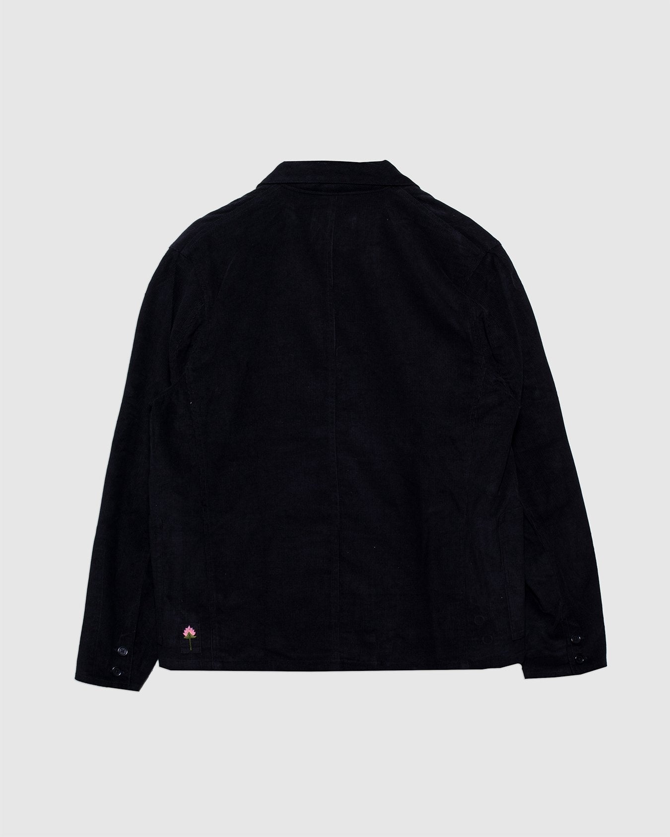 Somesh 3 Button Blazer Black Corduroy CORD14