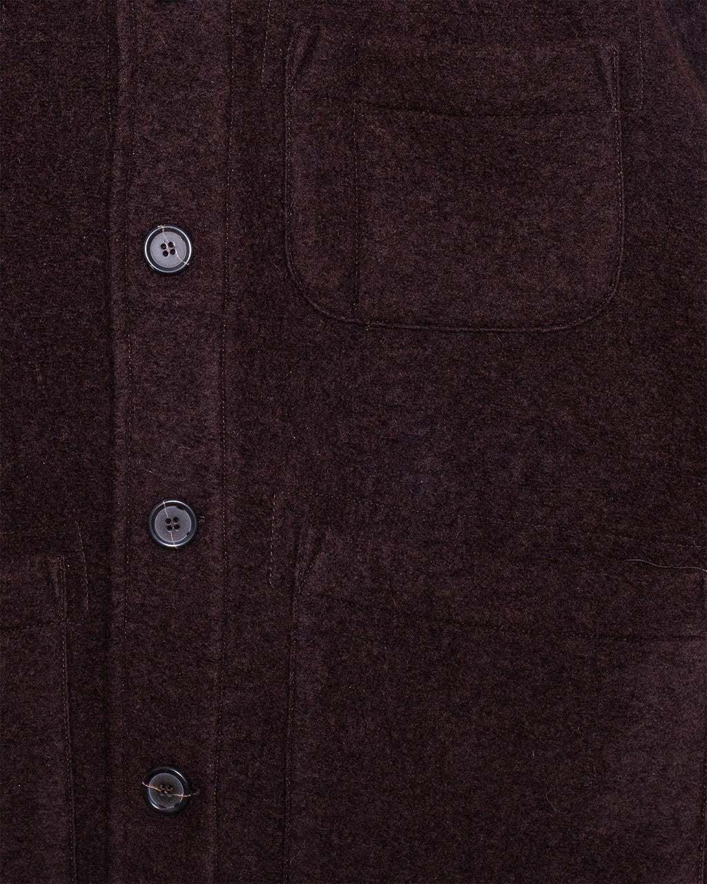 Field Jacket Brown Wool Fleece