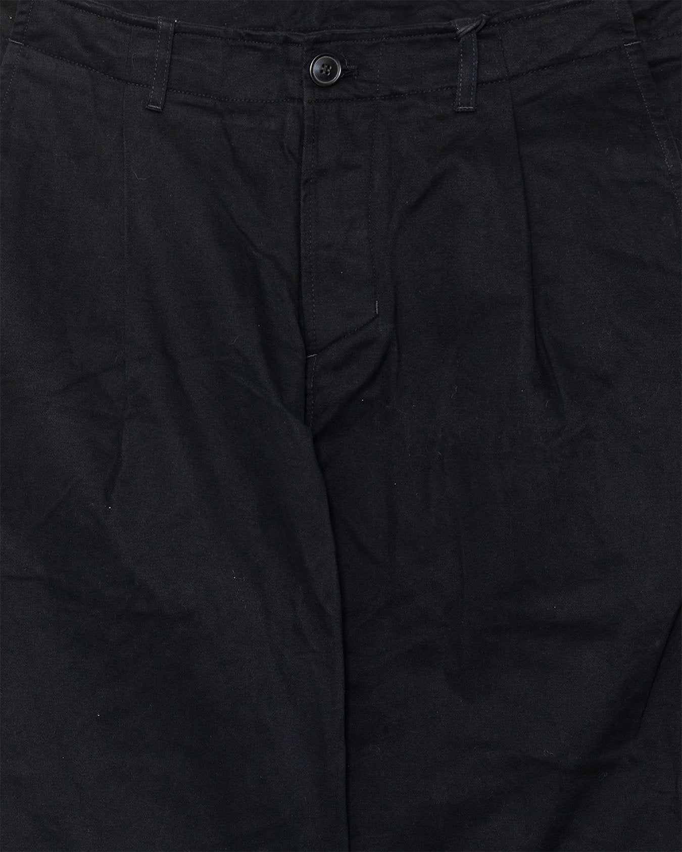 Bobby Wide Pleated Trousers Black