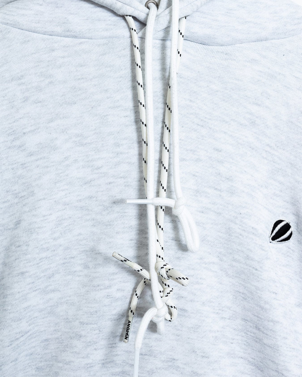 Oblique Balloon Double Hoodie - White