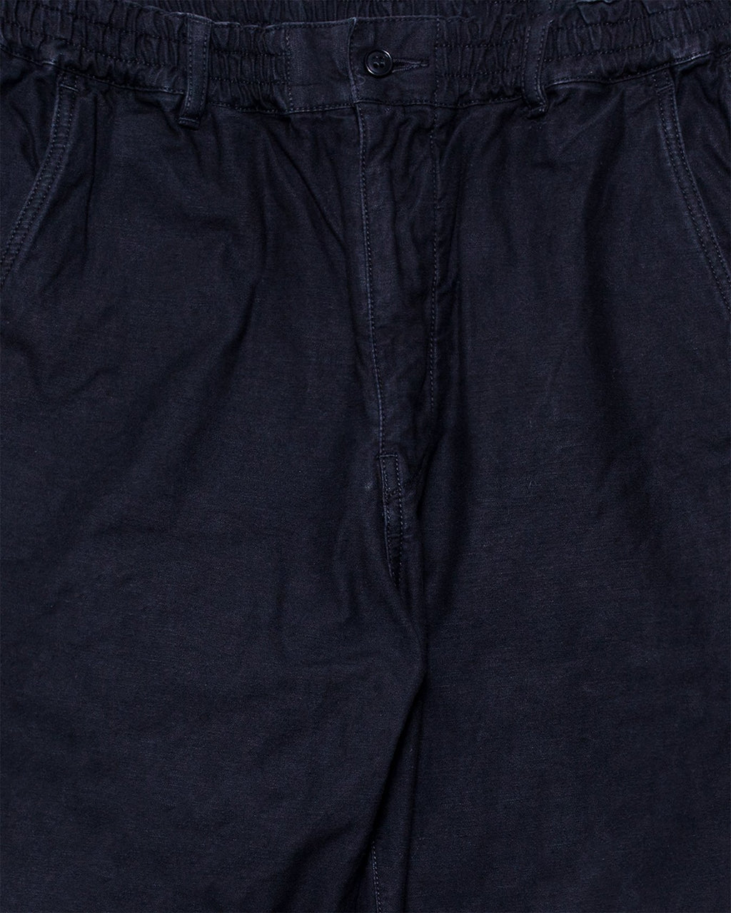 Back Satin Tapered Pants - Black