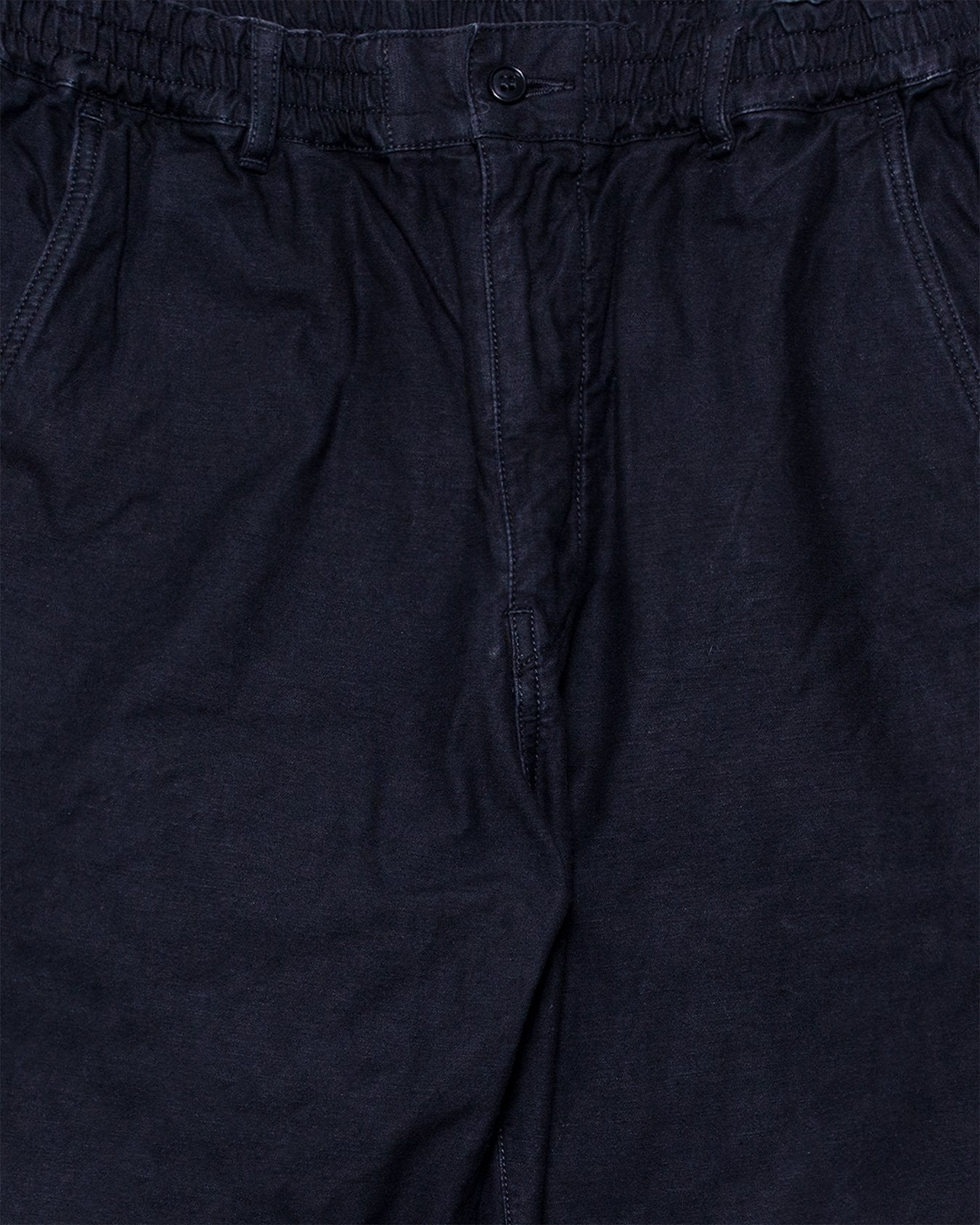 Back Satin Tapered Pants - Black