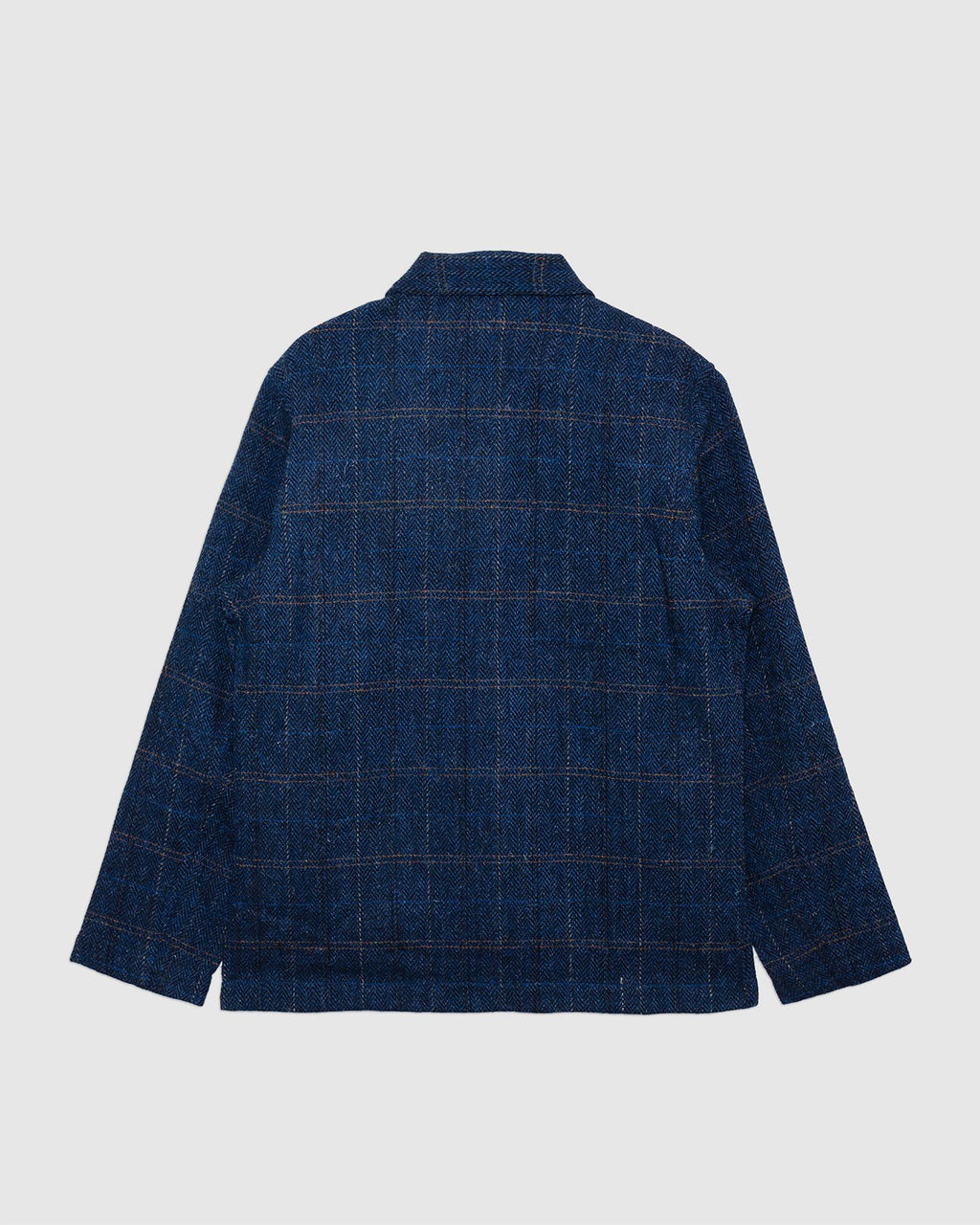 Bakers C Jacket Navy Harris Tweed Plaid