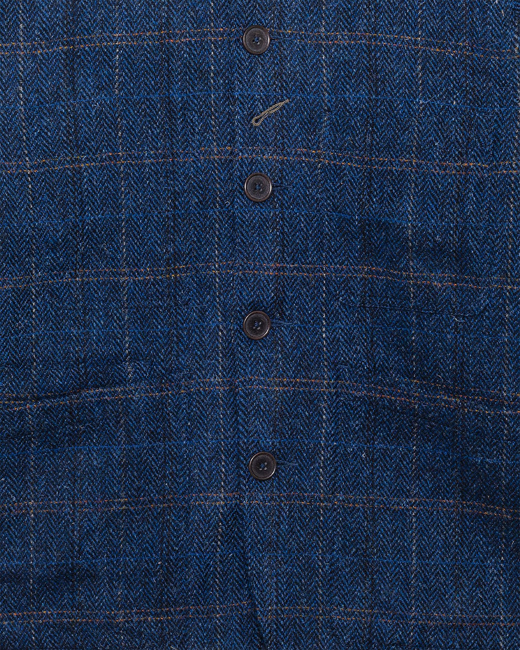 Bakers C Jacket Navy Harris Tweed Plaid