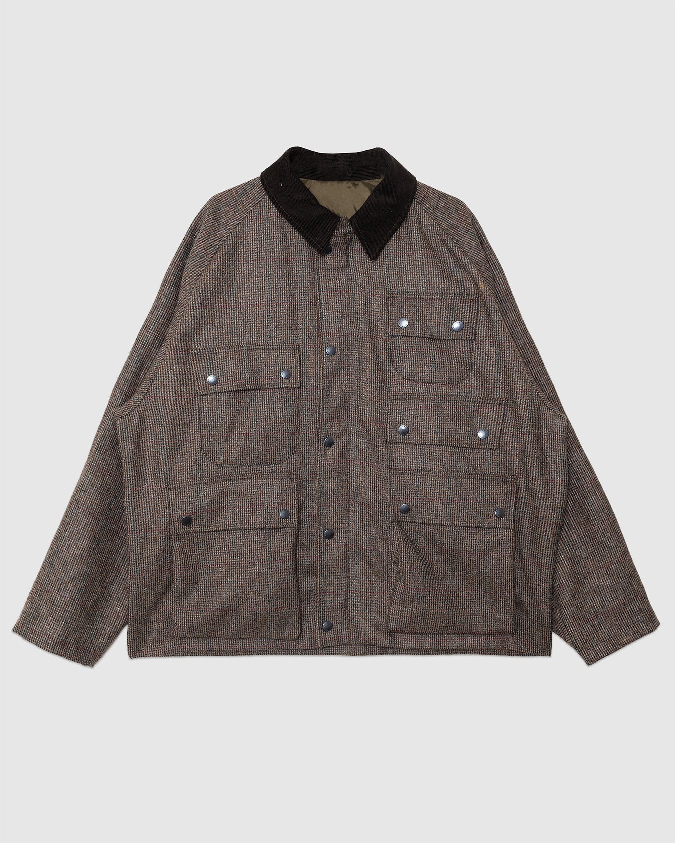 Editor Wool Jacket Olive Check
