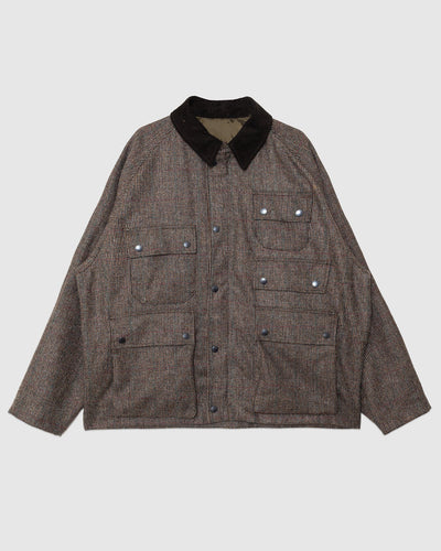 Editor Wool Jacket Olive Check
