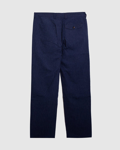 Morton Pleated Trousers - Granville Navy