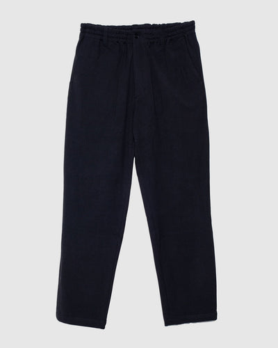 Twill Stretch Tapered Easy Pants - Black