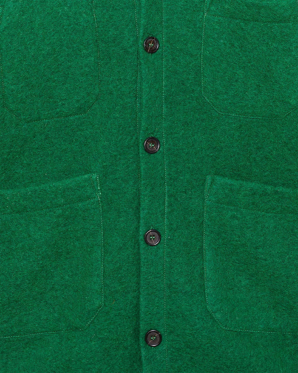 Cardigan Wool Fleece Green
