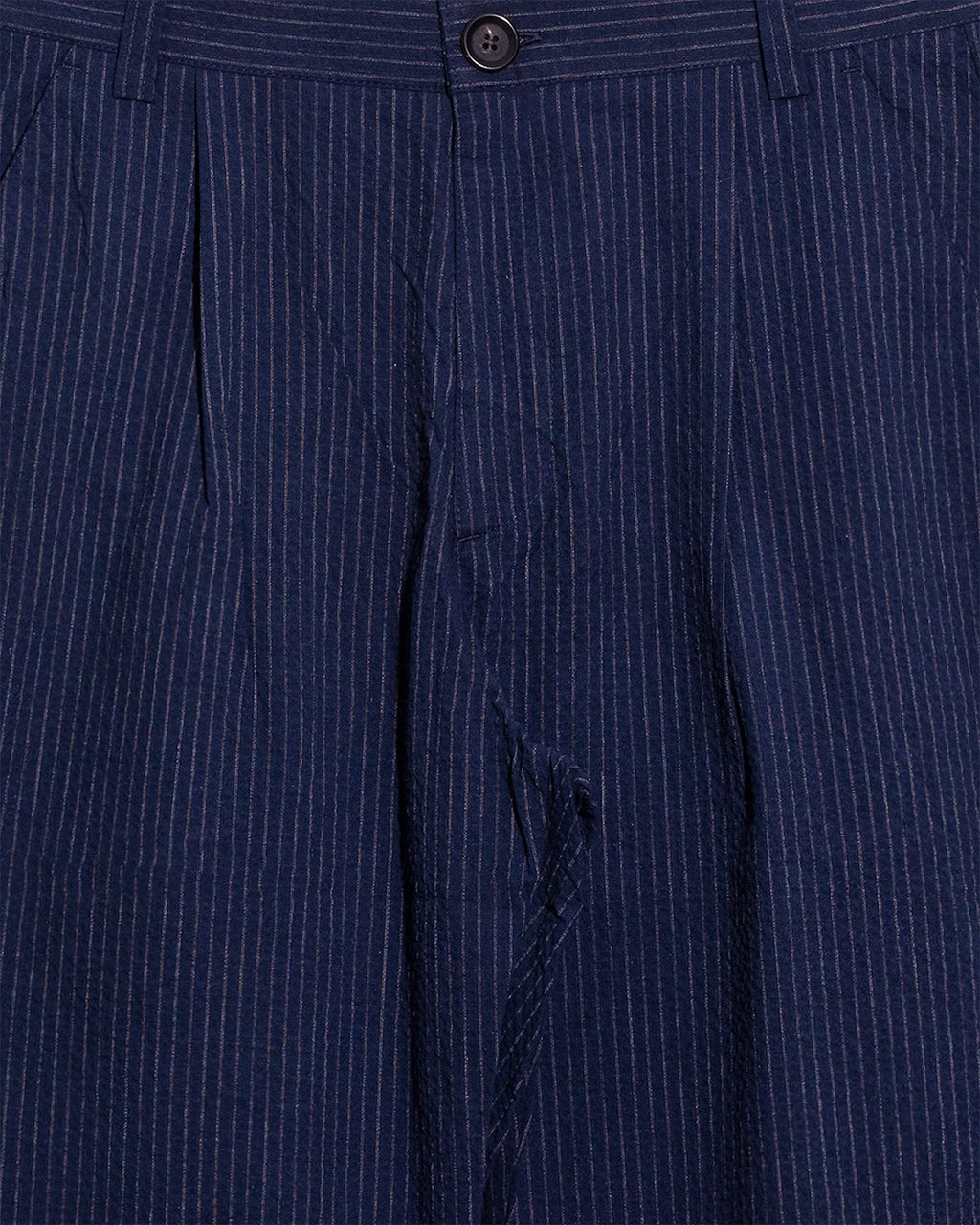 Morton Pleated Trousers - Granville Navy