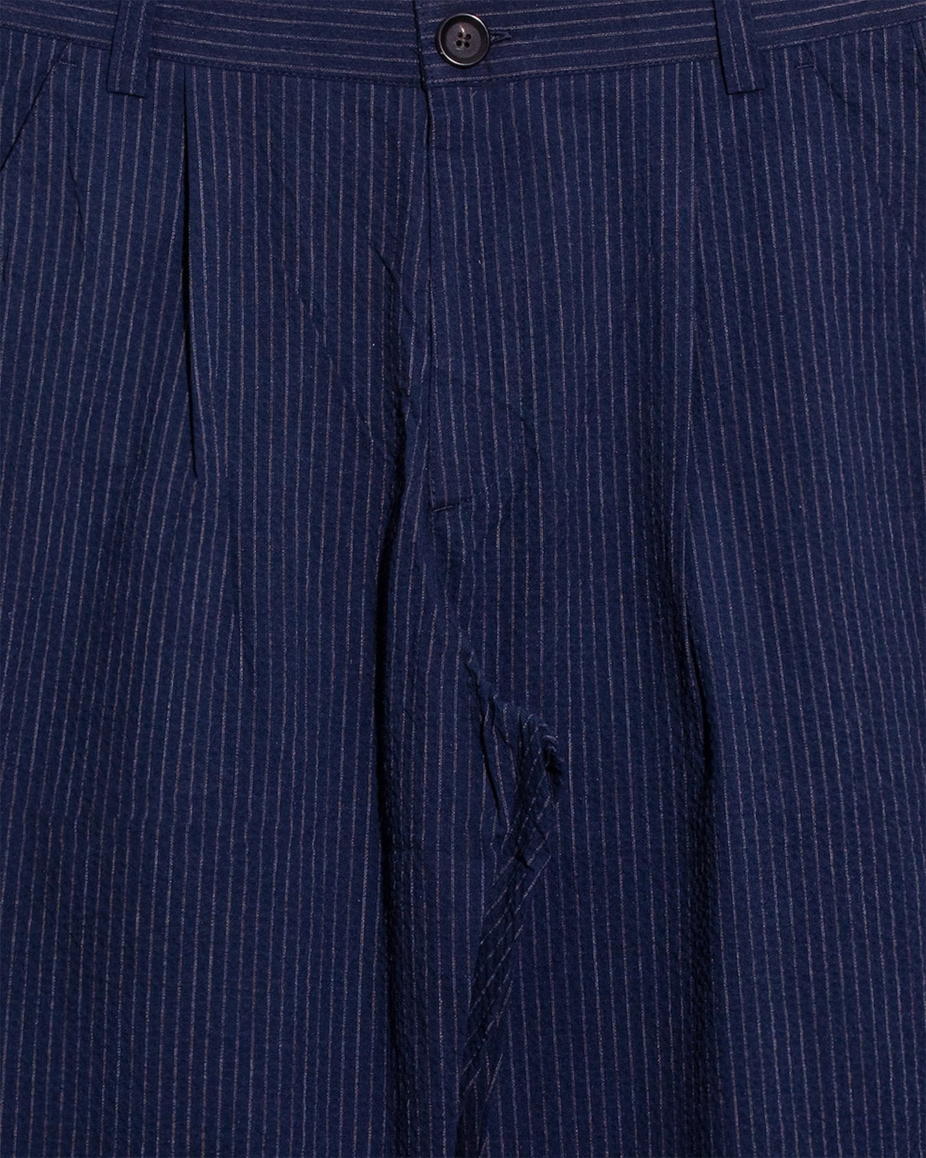 Morton Pleated Trousers - Granville Navy
