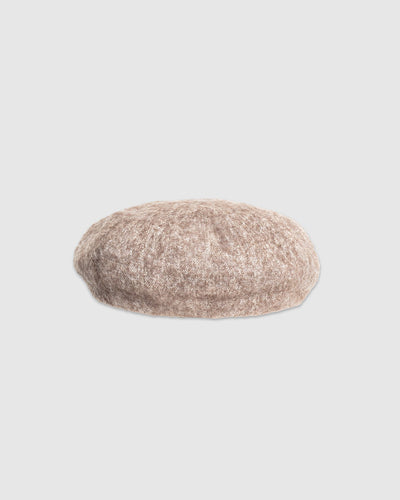 Mohair Mix Beret Beige