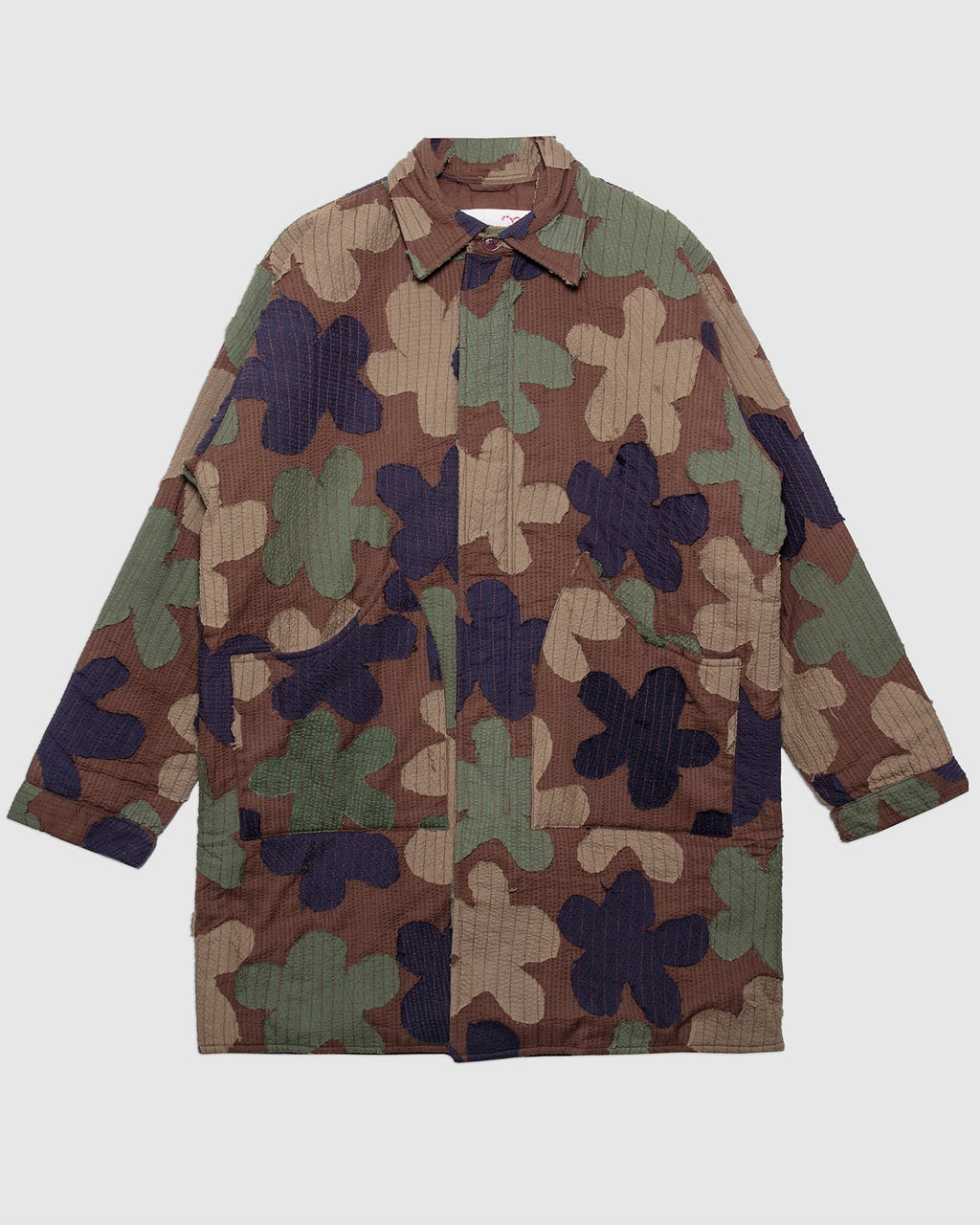 Santos Quilted Long Coat Multi SPW10