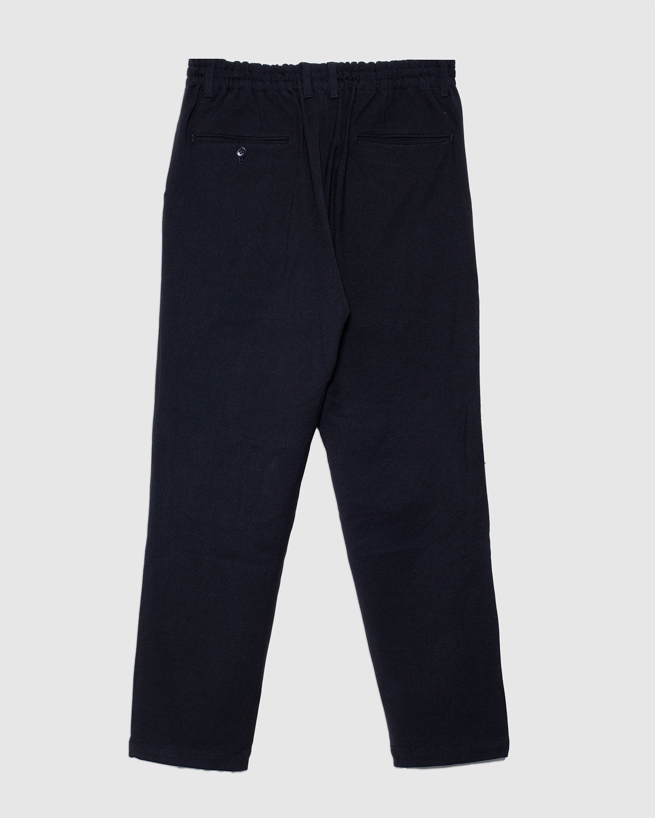 Twill Stretch Tapered Easy Pants - Black