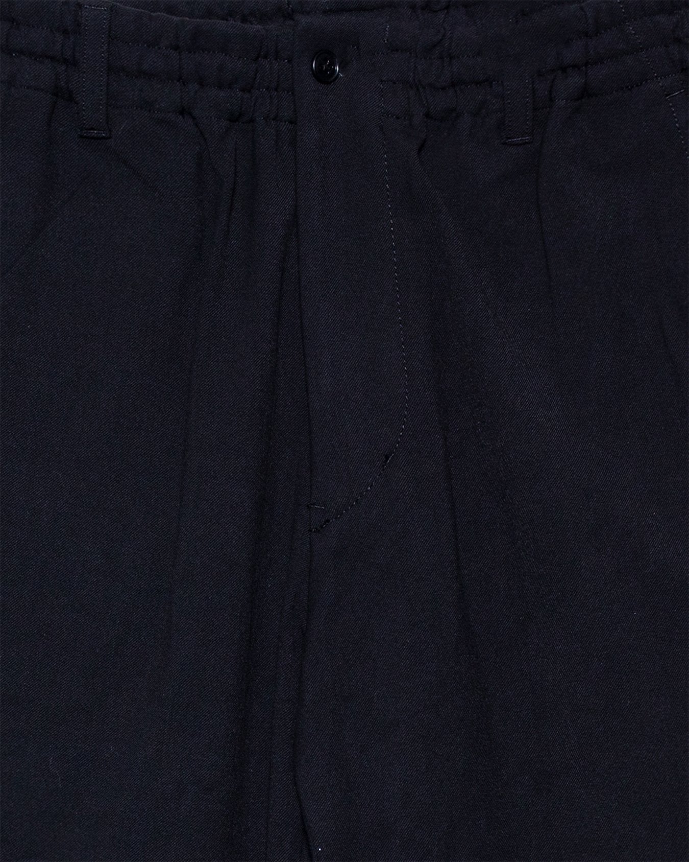 Twill Stretch Tapered Easy Pants - Black