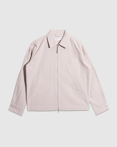 Windcheater Jacket Ospina Check Cotton - Ecru/Sand