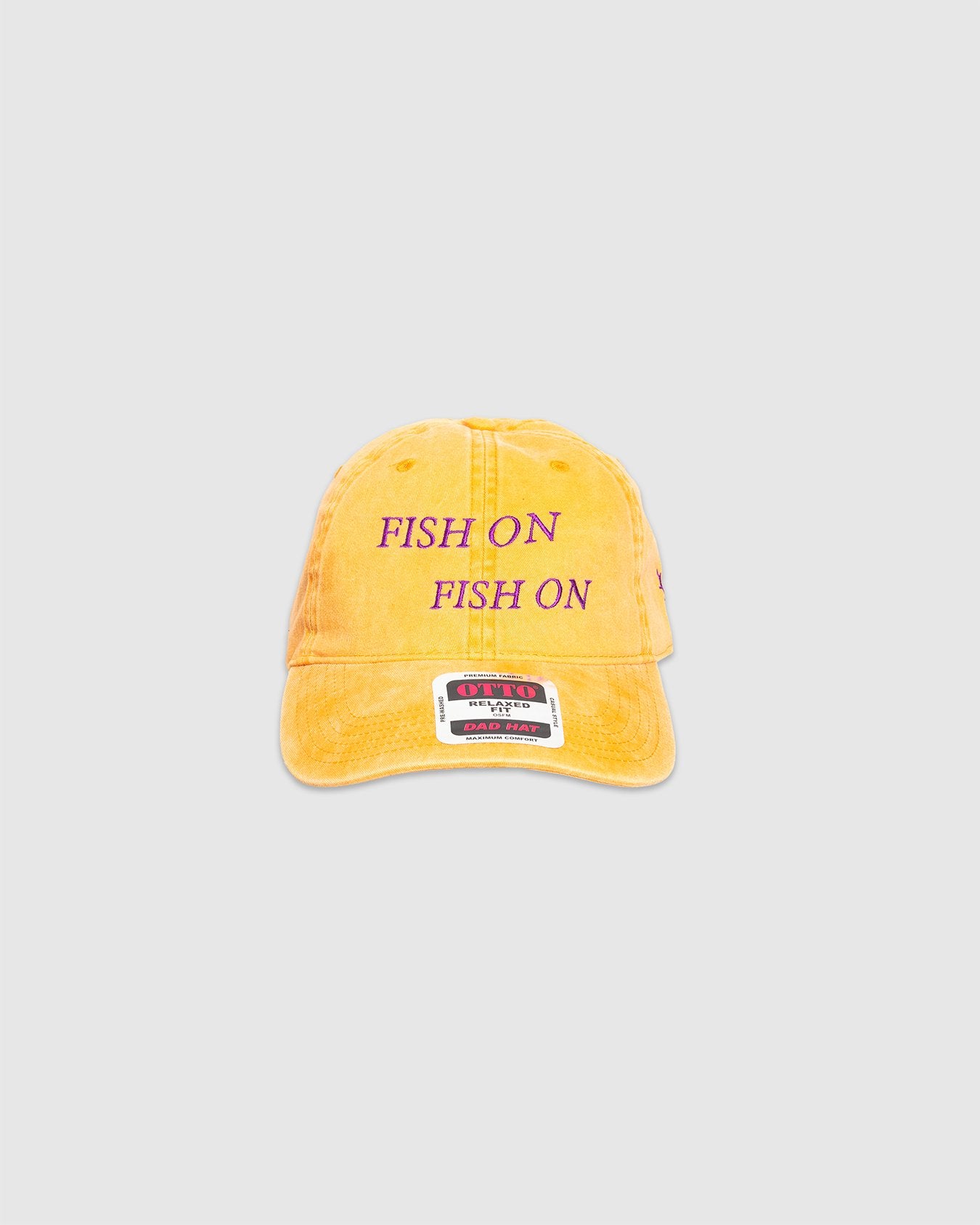 FISH ON Strap Back Cap Orange