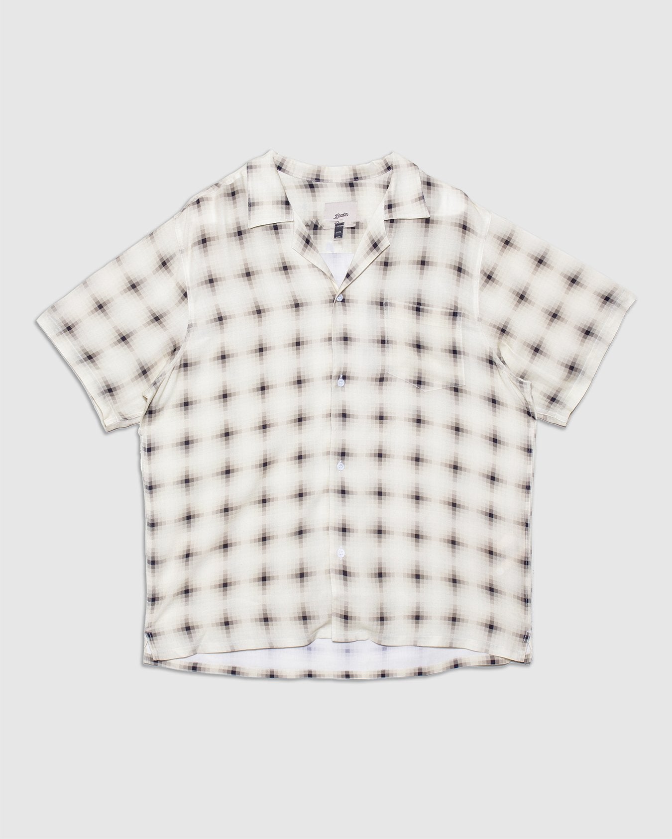 Digi Plaid Camp Shirt - Ivory