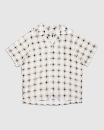 Digi Plaid Camp Shirt - Ivory