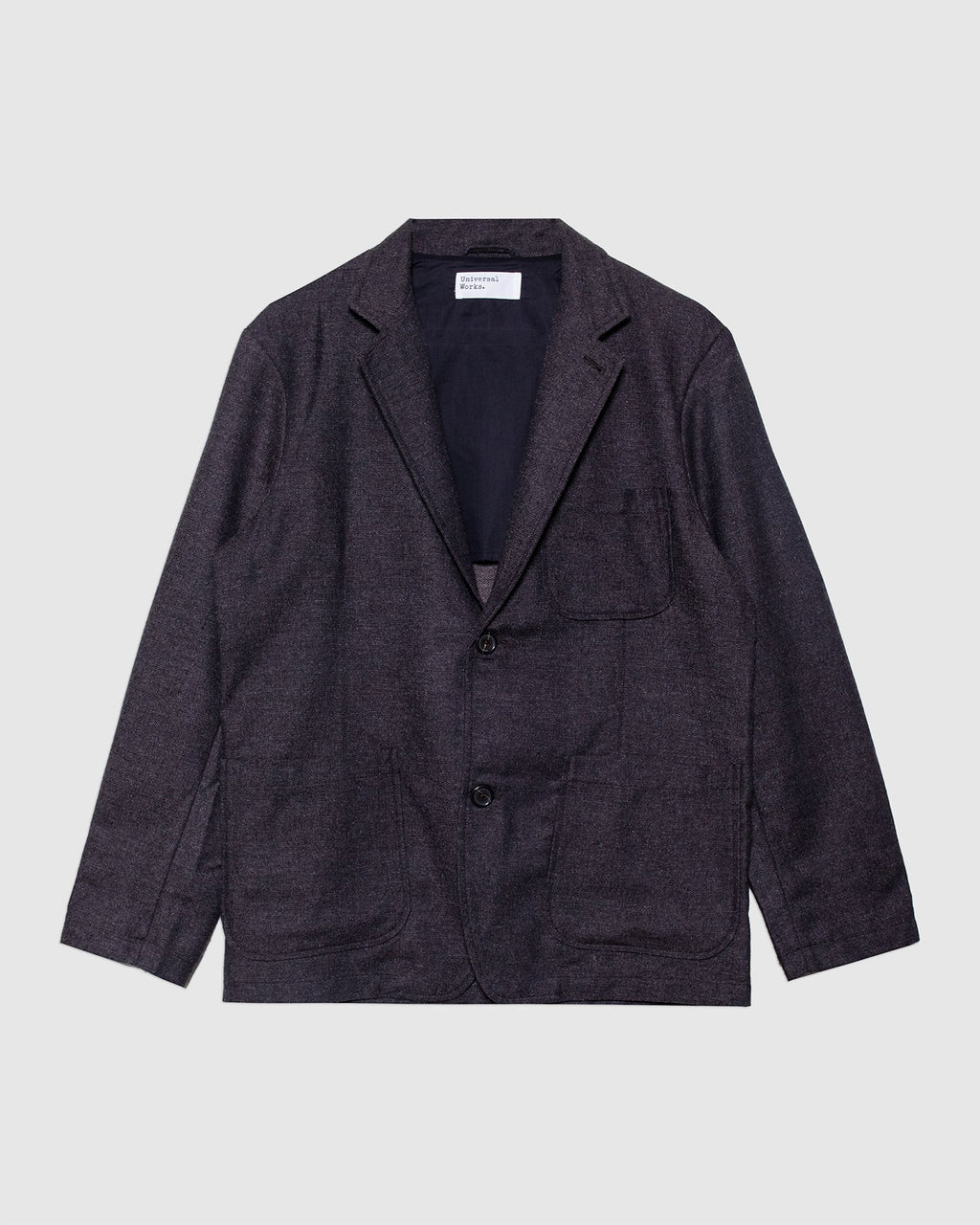 Two Button Jacket Brown Upcycled Tweed