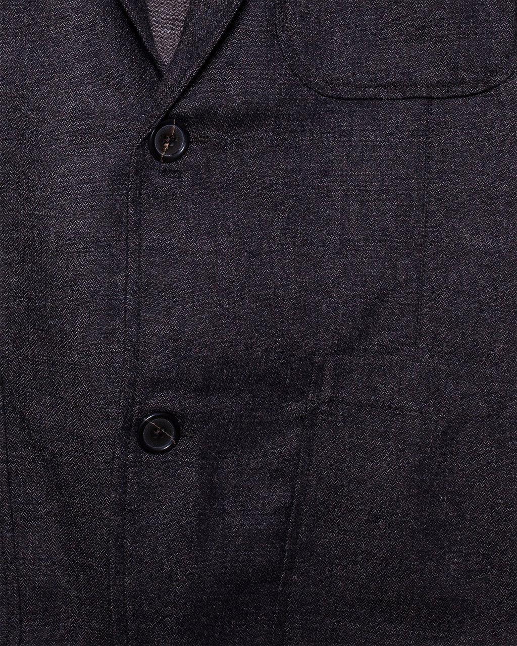 Two Button Jacket Brown Upcycled Tweed