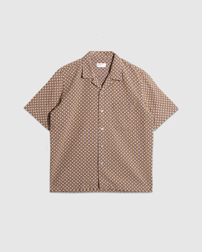Road Shirt Tile 1 Cotton - Brown