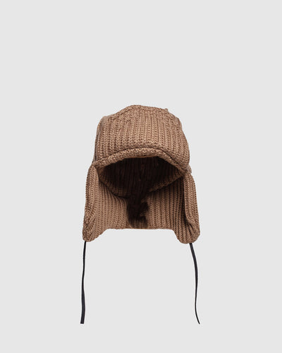 Knit Bomber Cap - Mocha