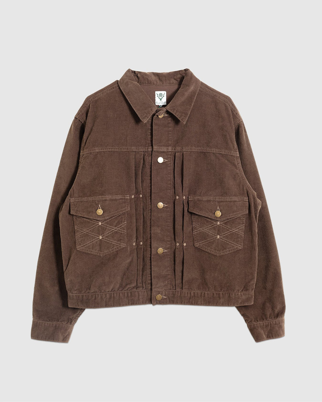 Trucker Jacket 13W Corduroy Brown