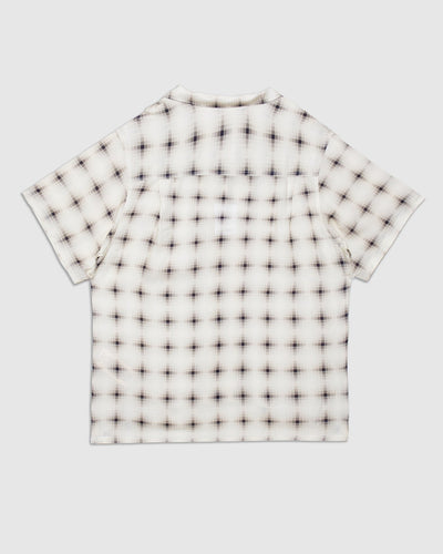 Digi Plaid Camp Shirt - Ivory