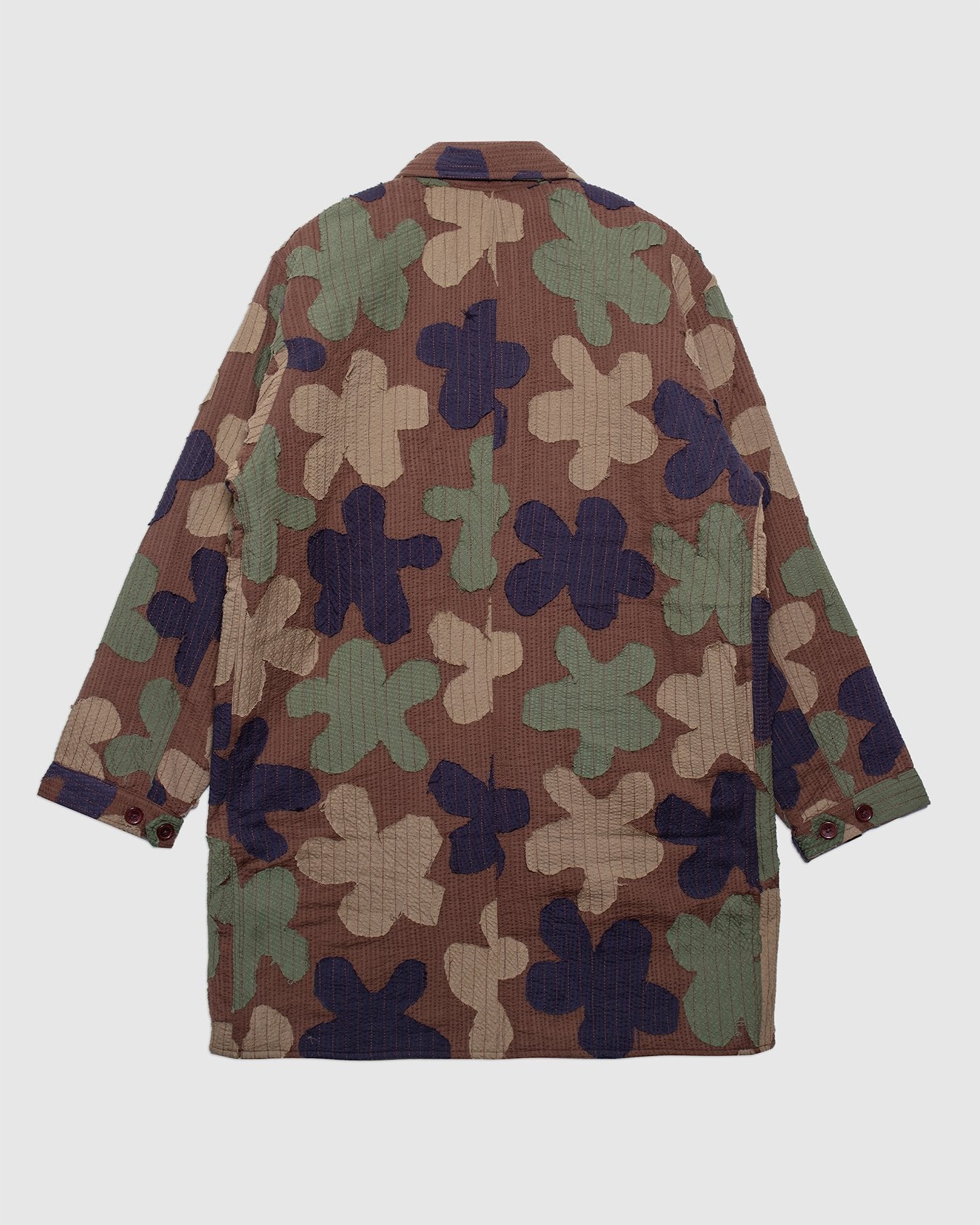 Santos Quilted Long Coat Multi SPW10