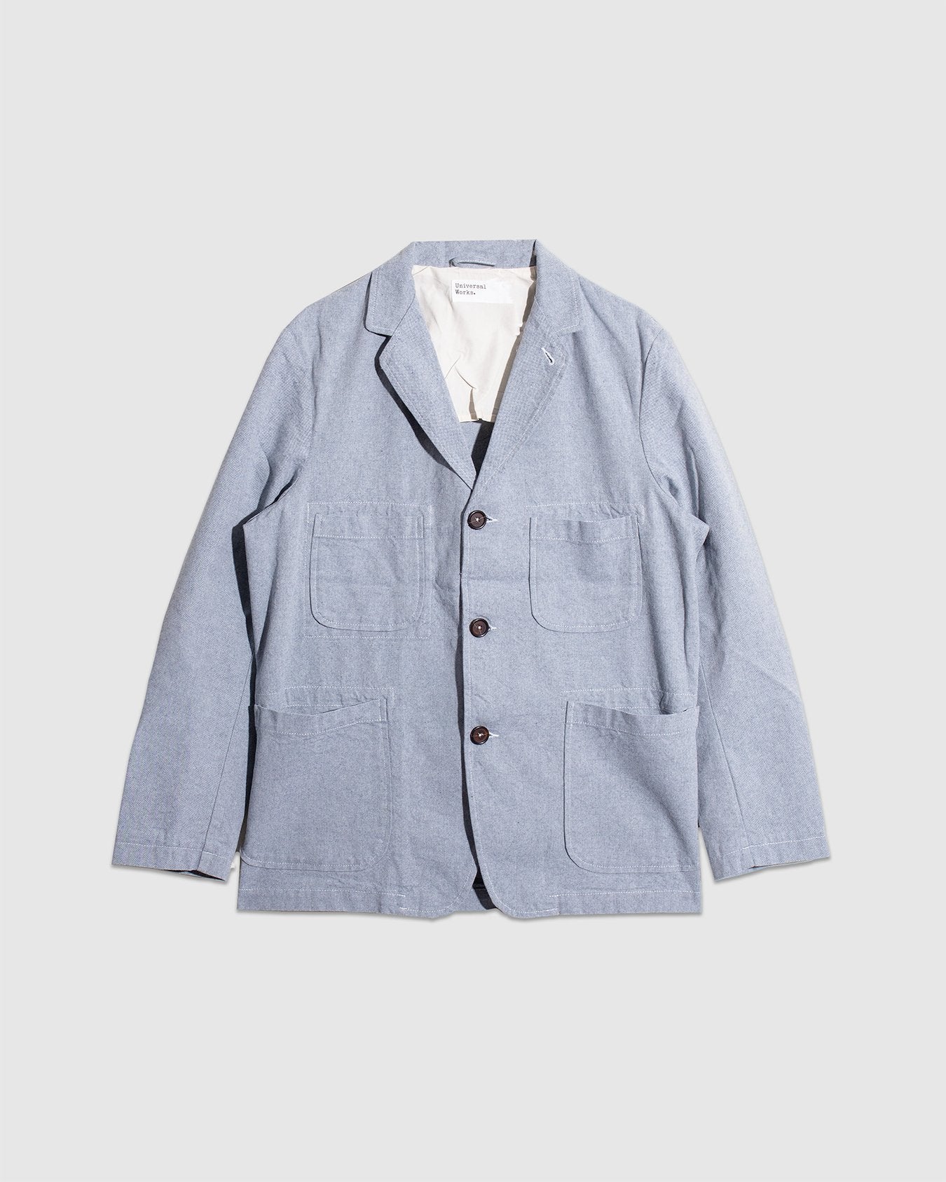 Five Pocket Jacket Reworked Jean Cloth - Indigo
