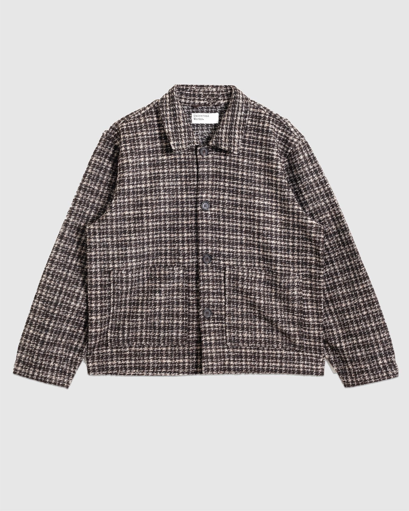 Rams Jacket Jacquard Knit Brown