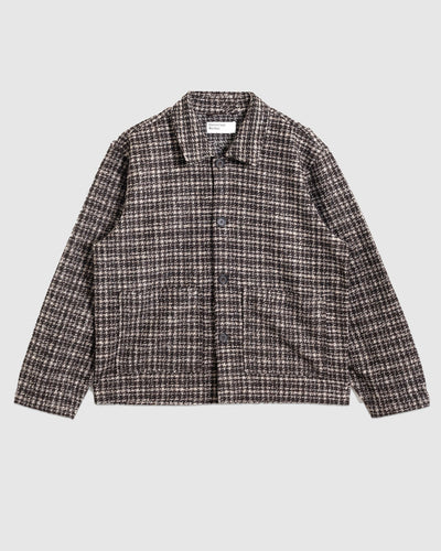 Rams Jacket Jacquard Knit Brown