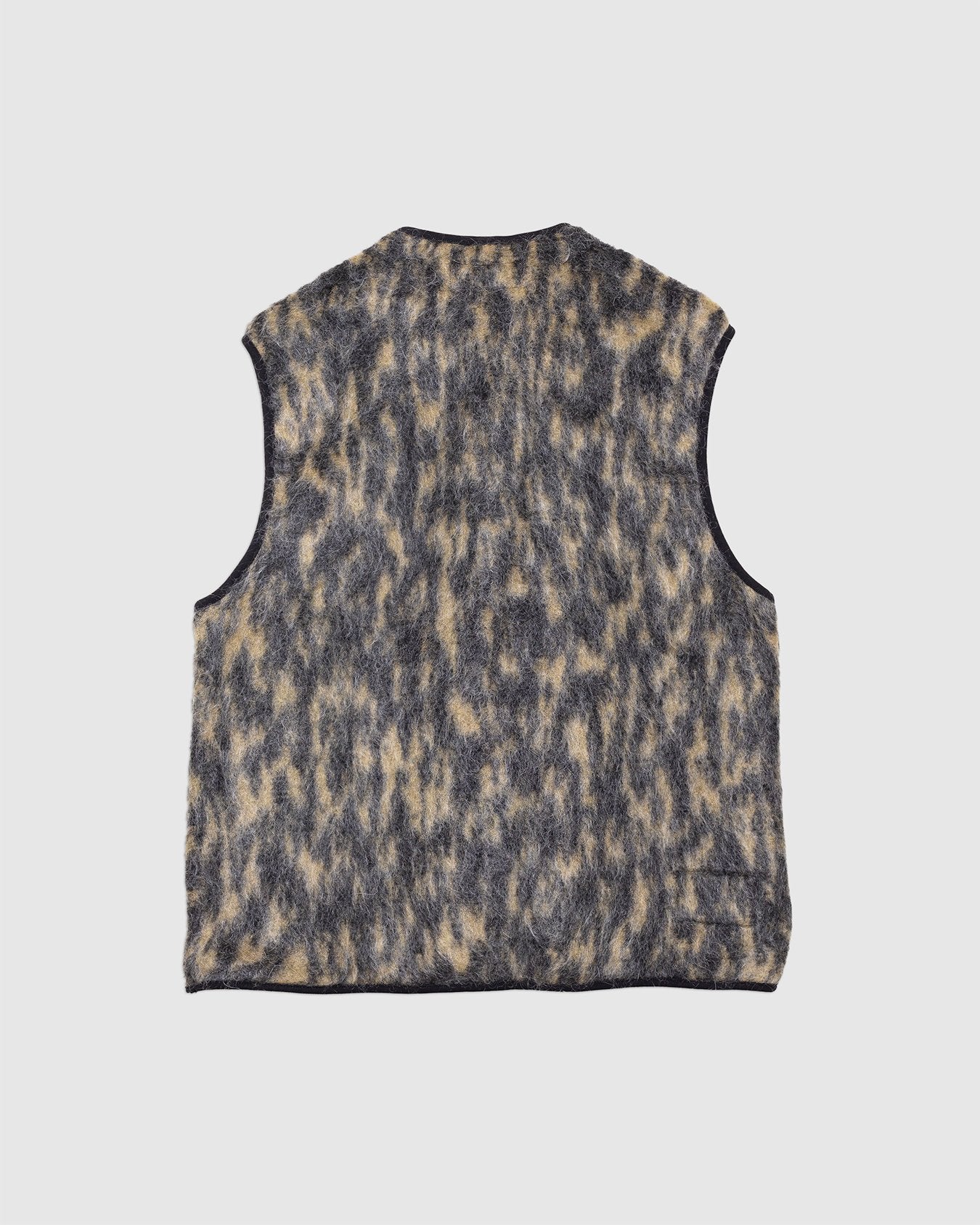 Zip Gilet Charcoal Dolce Fleece