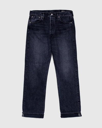 105 Standard Selvedge Black Denim Stone