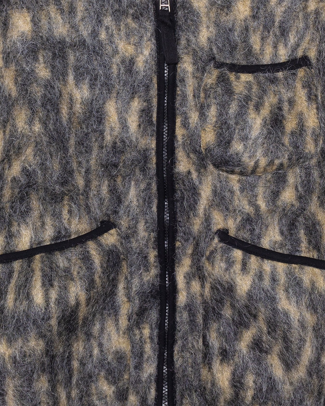 Zip Gilet Charcoal Dolce Fleece