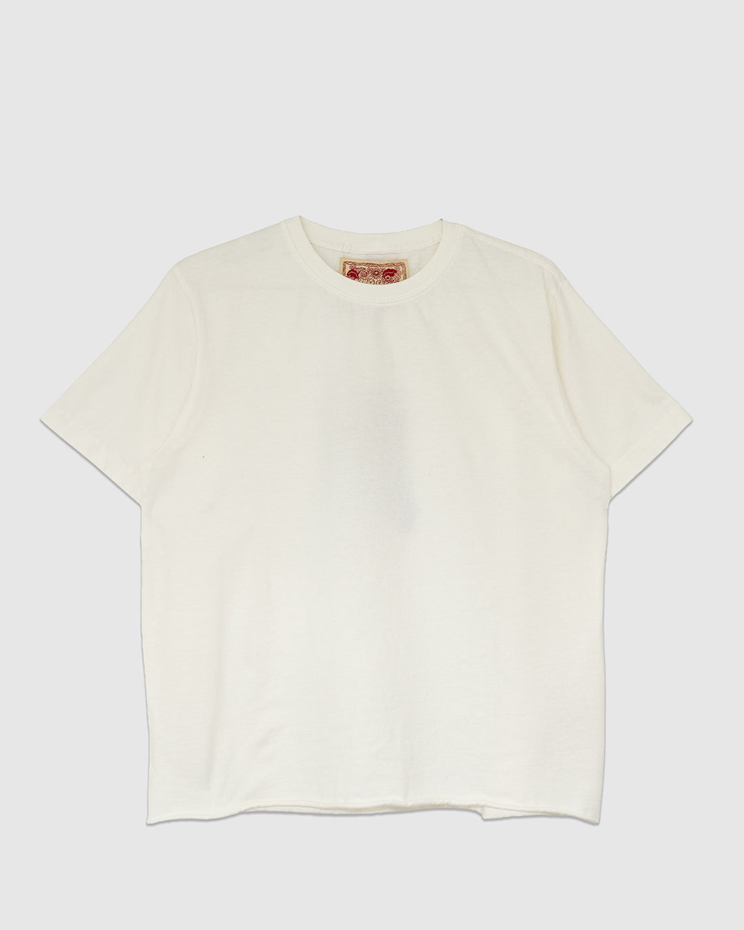 On The Farm Raw Hem Tee Cloud