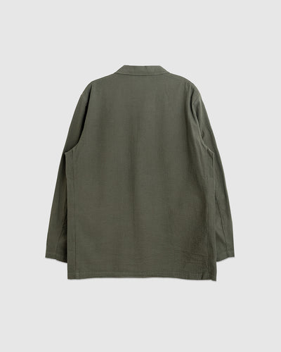 Three Button Jacket Merida Seersucker Olive
