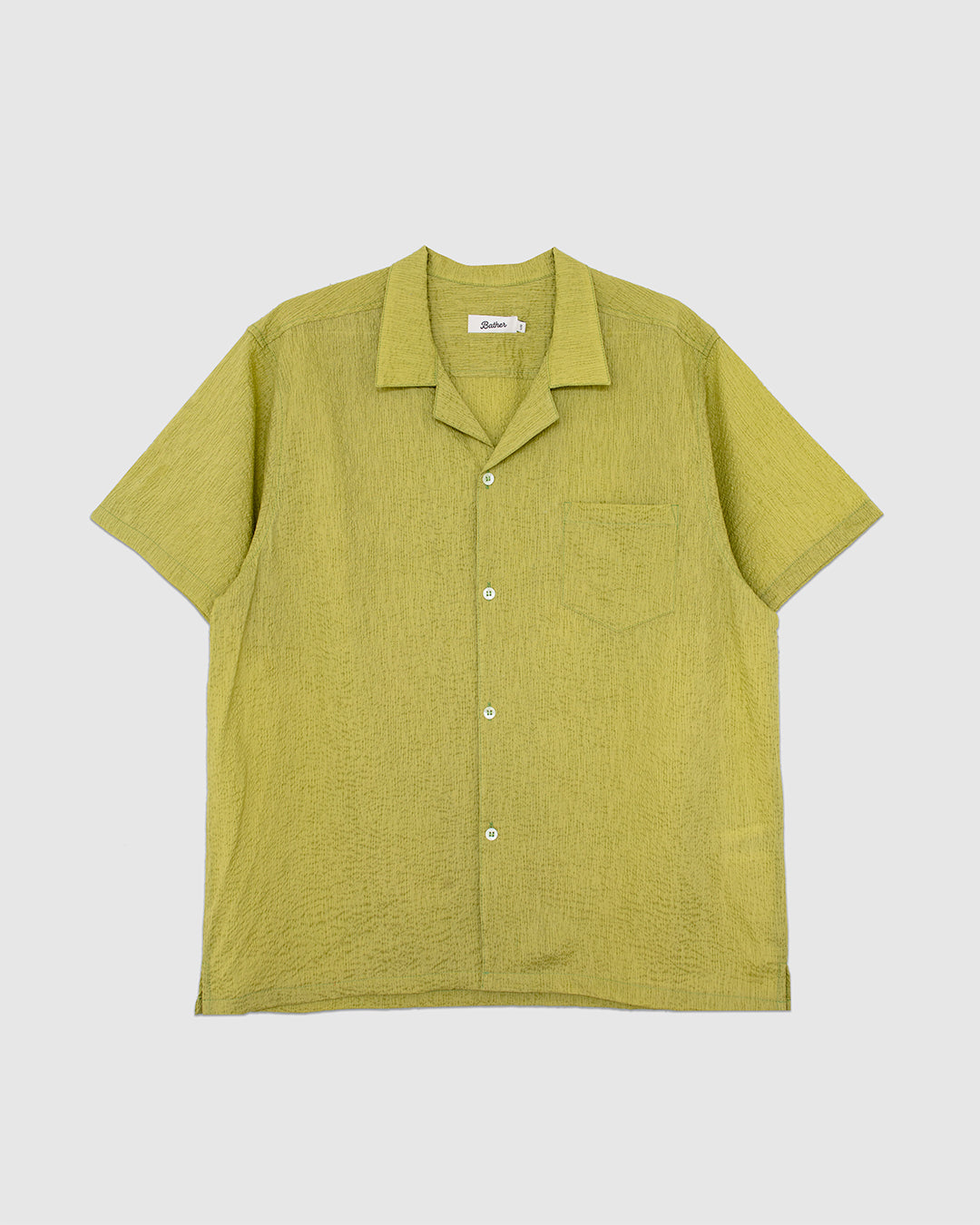 Pear Ripple Camp Shirt Green