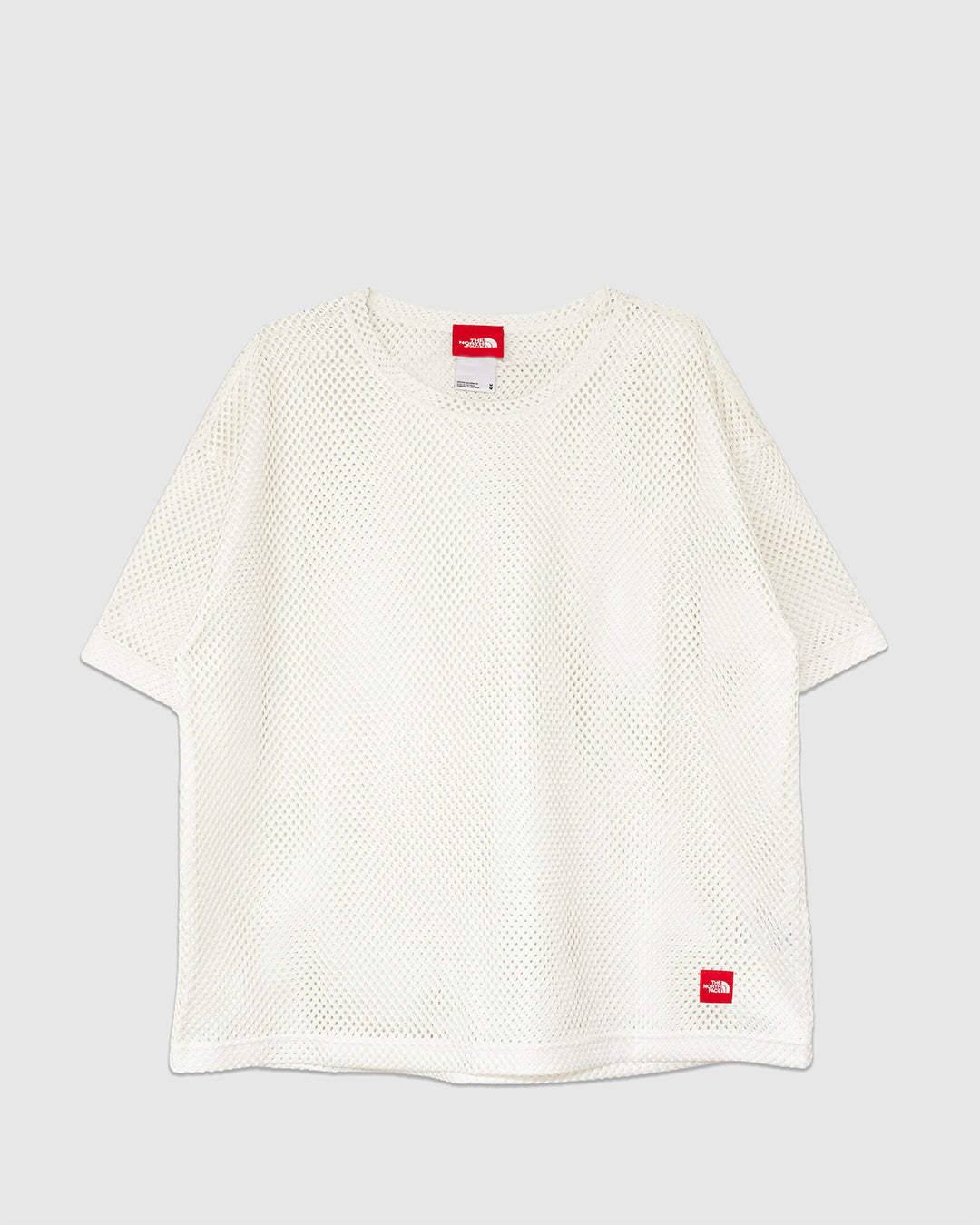 Red Box Mesh T-Shirt White Dune