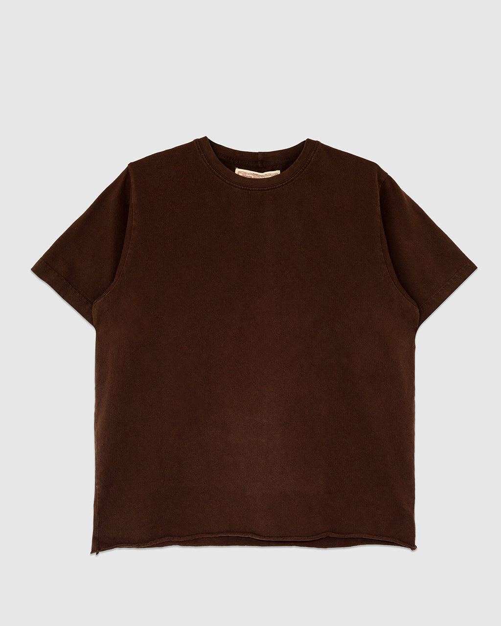 On The Farm Raw Hem Tee Cocoa