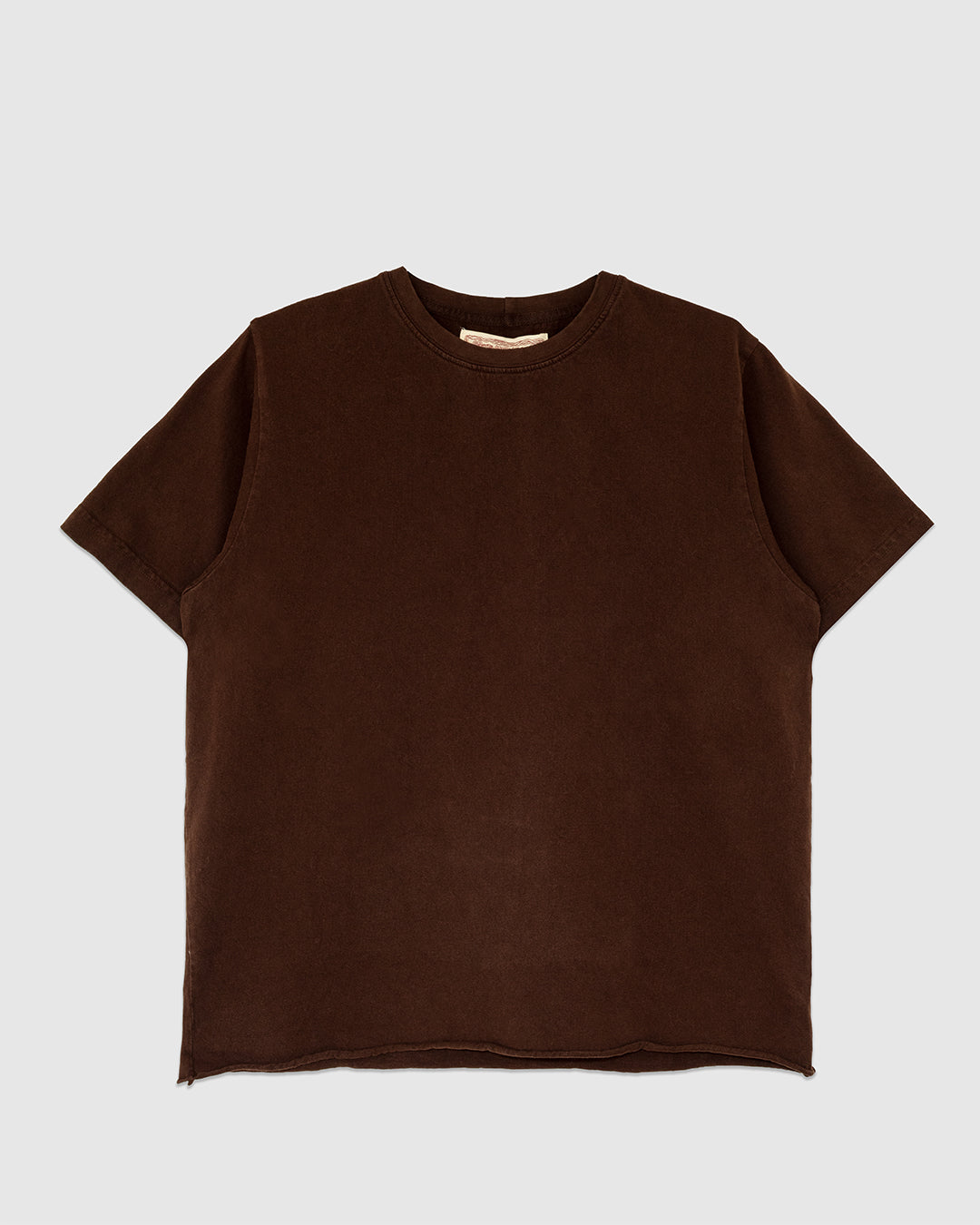 On The Farm Raw Hem Tee Cocoa