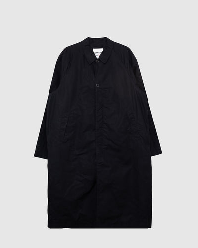 Morten Long Coat Waxed Black