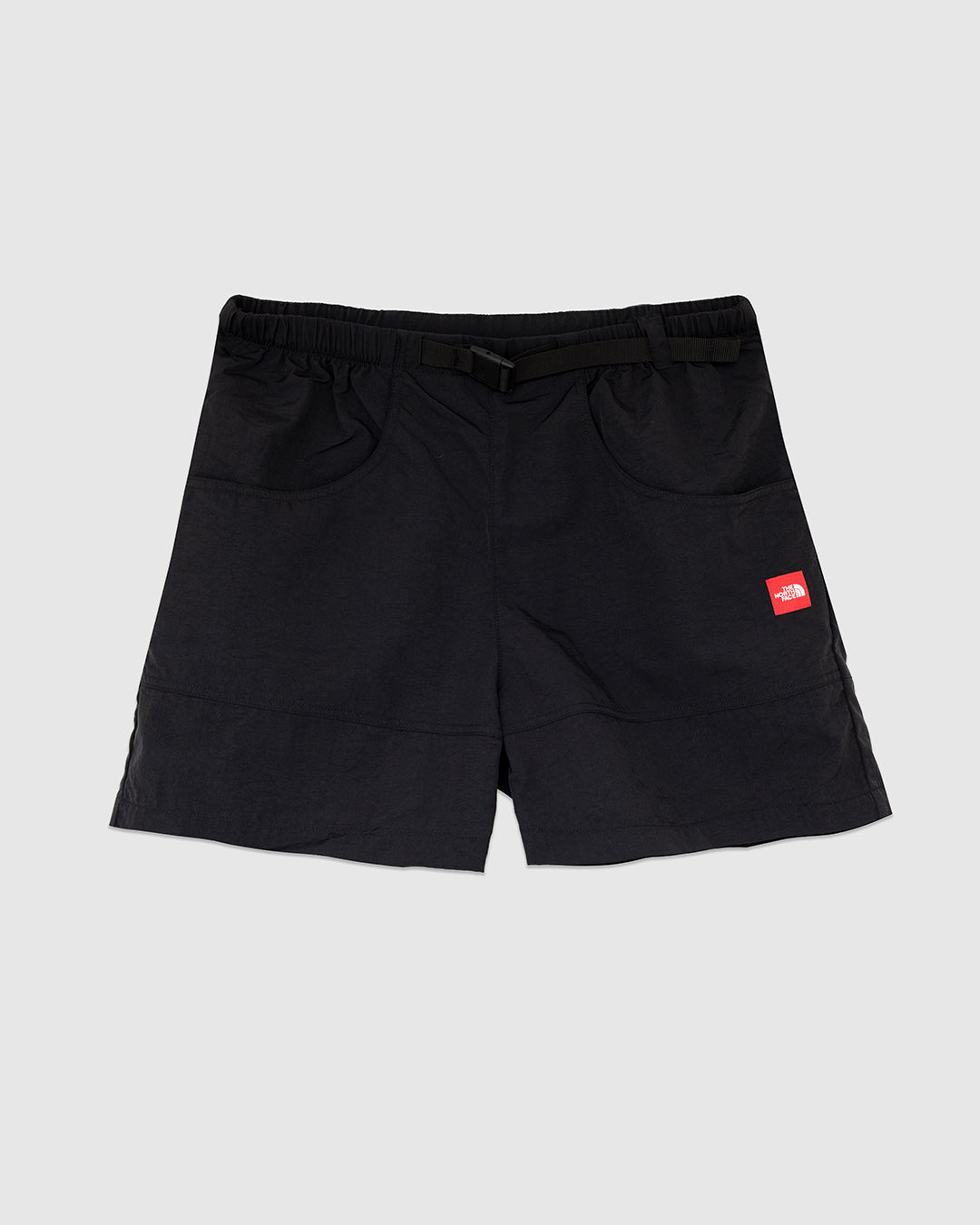 Red Box Nylon Belted Short Black